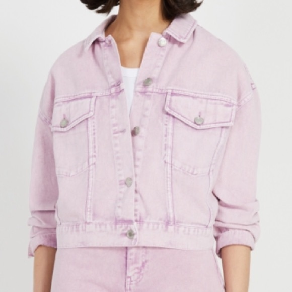 SOLD !!! FRANK & OAK PASTEL JEAN JACKET BNWOT - Picture 2 of 9